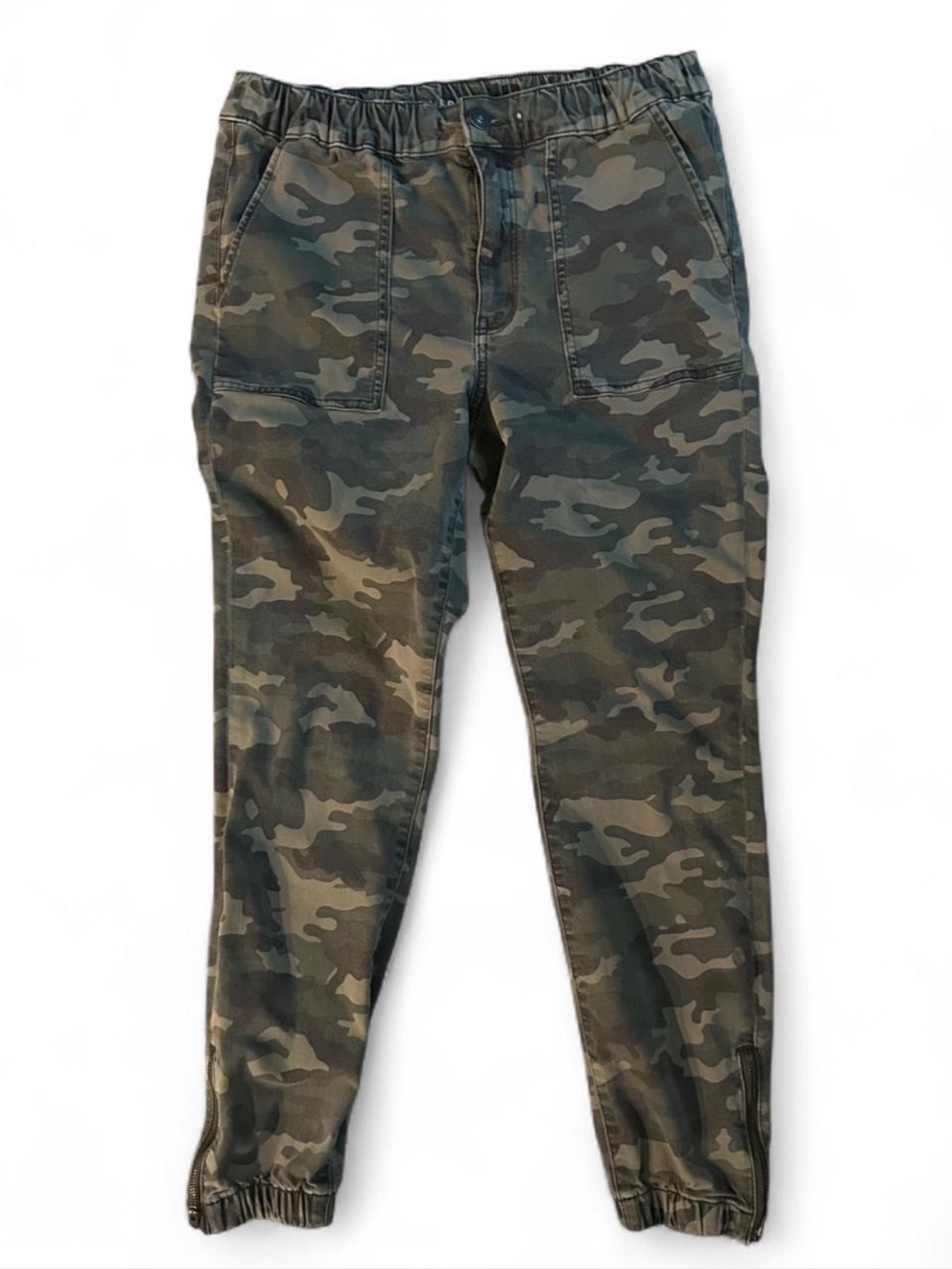 American Eagle Camo Cargo Pants Y2K Streetwear Cropped Jogger Pants Size 12